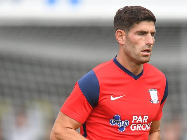 Ched Evans during the pre-season friendly with Bamber Bridge.