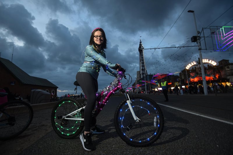 All lit-up for Ride the Lights on Blackpool Prom.