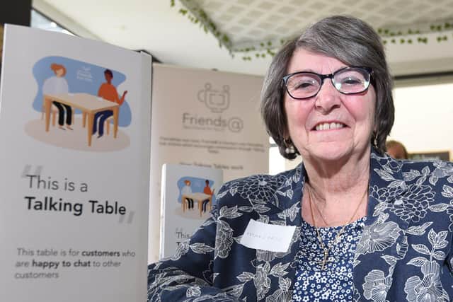 Marjorie Hayward says that her Talking Tables initiative is combatting a loneliness that some people felt even before the pandemic