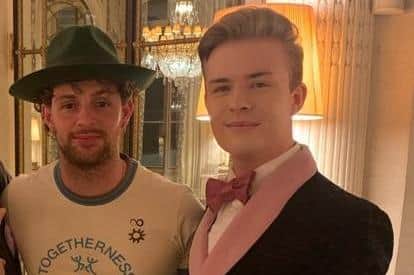 Kenny meeting Tom Grennan at an event in Paris.