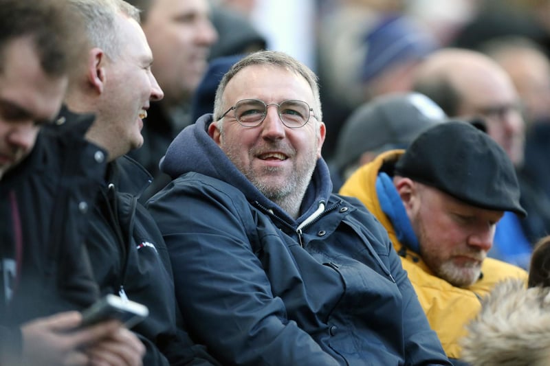 Preston North End fans watch the second half action