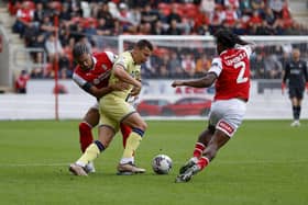 Rotherham United's Cameron Humphreys in action against Preston North End