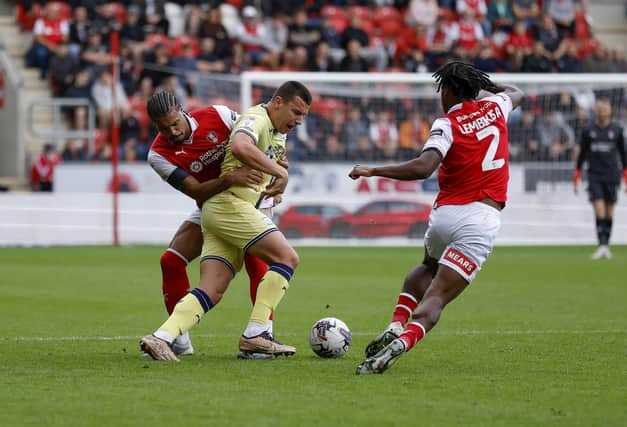 Rotherham United's Cameron Humphreys in action against Preston North End