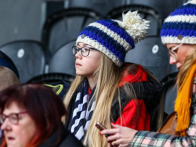 Preston North End fans take their seats