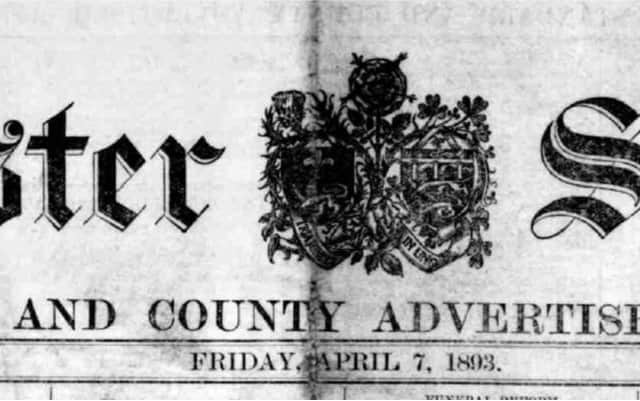First issue of the Lancaster Standard, edited by Hewitson.