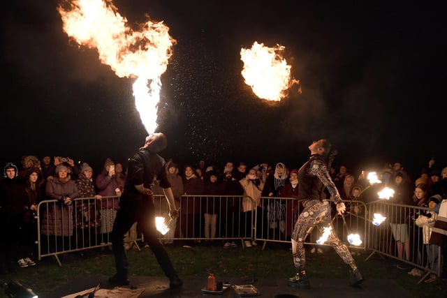 It was a mesmerising display of fire and light at Preston's first Fire Garden as dazzling fire sculptures transformed Avenham and Miller Parks into a place of wonder and excitement