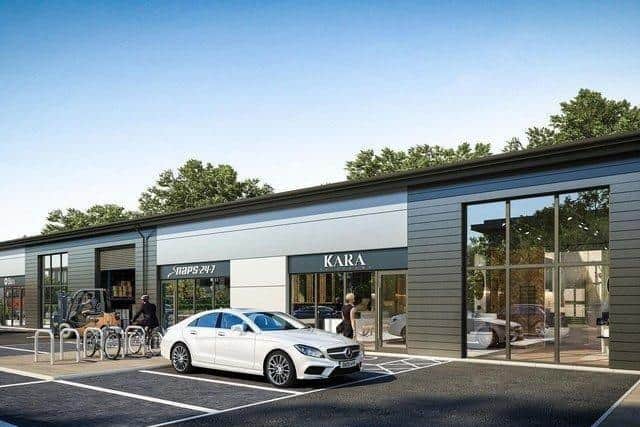 How some of the commercial units approved for the former Leyland test track site will look
