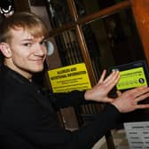 Shift manager Chris Day is delighted with the news as city centre pub gains highest hygiene rating of five (meaning very good) again in the Food Standards Agency food hygiene ratings