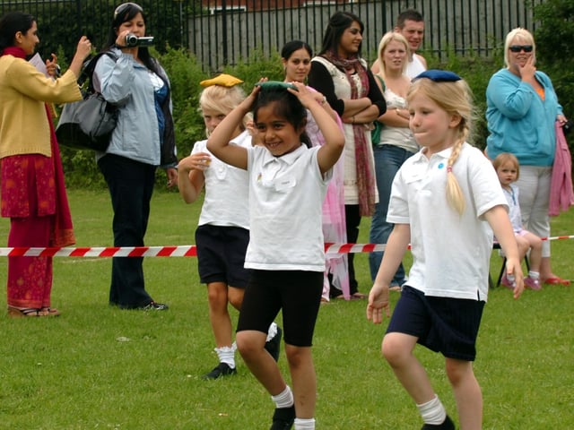Sports day for the infants at Fulwood and Cadley Primary School