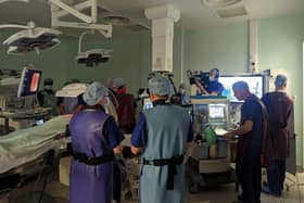 The new lung cancer diagnosis kit in action at the Royal Preston