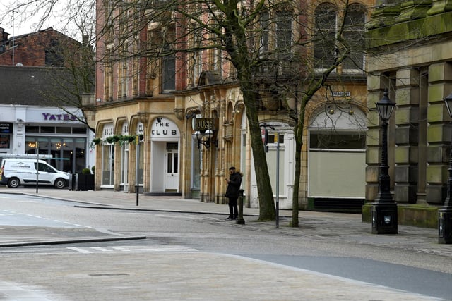 The streets of Preston during the coronavirus pandemic