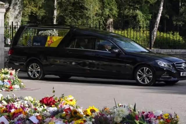 The hearse carrying the coffin of Queen Elizabeth II (Photo: PA)