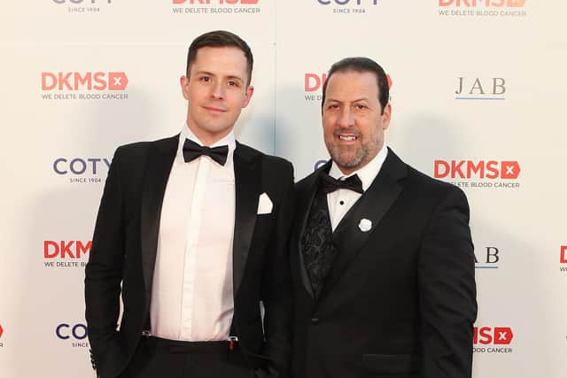Alex and Patrick at the DKMS London Gala at the Roundhouse on May 12