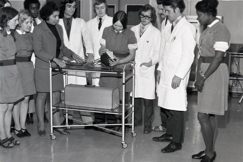 Doctors and Nurses at Whittingham Hospital Open Day in Preston
October 1972