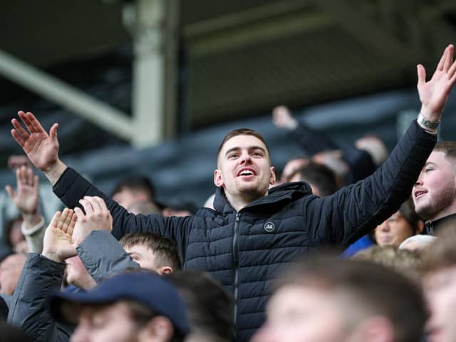 Preston North End fans watch on