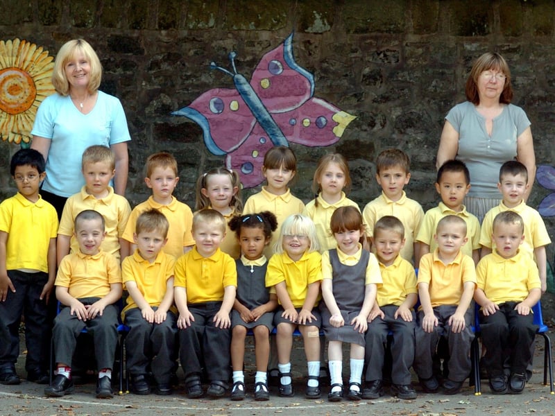 Cuerden Church School's reception class, in Bamber Bridge, near Preston