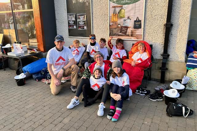 The youngsters with Theo and Albie's dad, JD Deninson, and Elijah, Haydee and Coleby's mum Sheridan Wilkinson.
