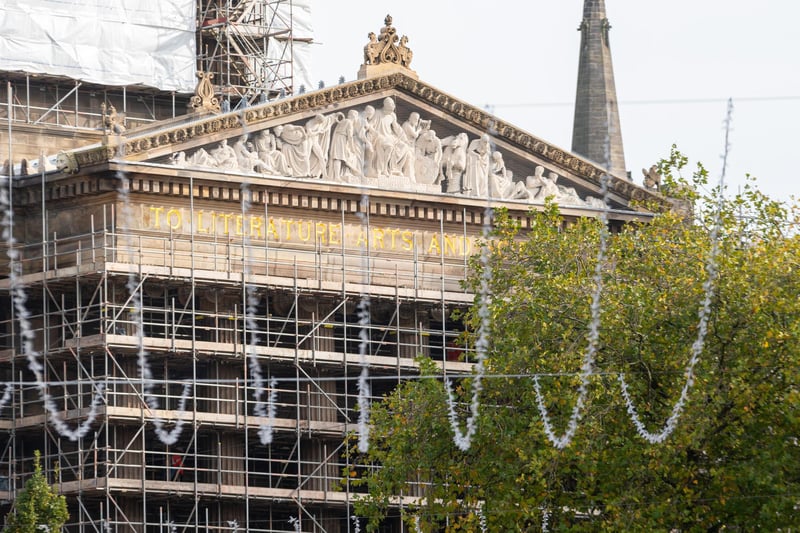 The stonework of The Harris has also been cleaned and will soon be on full display when the scaffolding surrounding the building is fully removed