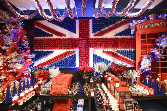 The Christmas display at Barton Grange