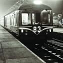 Lancashire might well have been the last stronghold of steam, but diesels were still relatively early interlopers to this part of the world. Later Derby Lightweight car M50963 is leading a formation of at least 5 cars, as it stands in platform 5 at 8:40pm on 30 December 1960. An indication of the immense parcels trade at the station can be seen around the train. At this time around 70, 000 parcels were handled each week. (Tony Gillett)