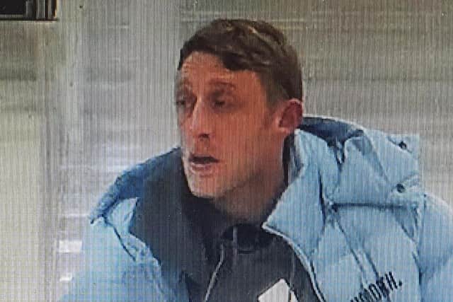 Do you recognise this man? Officers want to speak to him after an incident of indecent exposure (Credit: Lancashire Police)