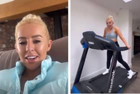 Leyland star Liv Cooke took to Instagram to share her latest purchase- a Reebook treadmill. Image livcookefs on Instagram