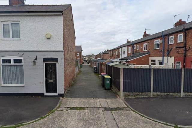 One of the alleyways, off Briggs Road, where gates will be installed after years of antisocial behaviour (image: Google)