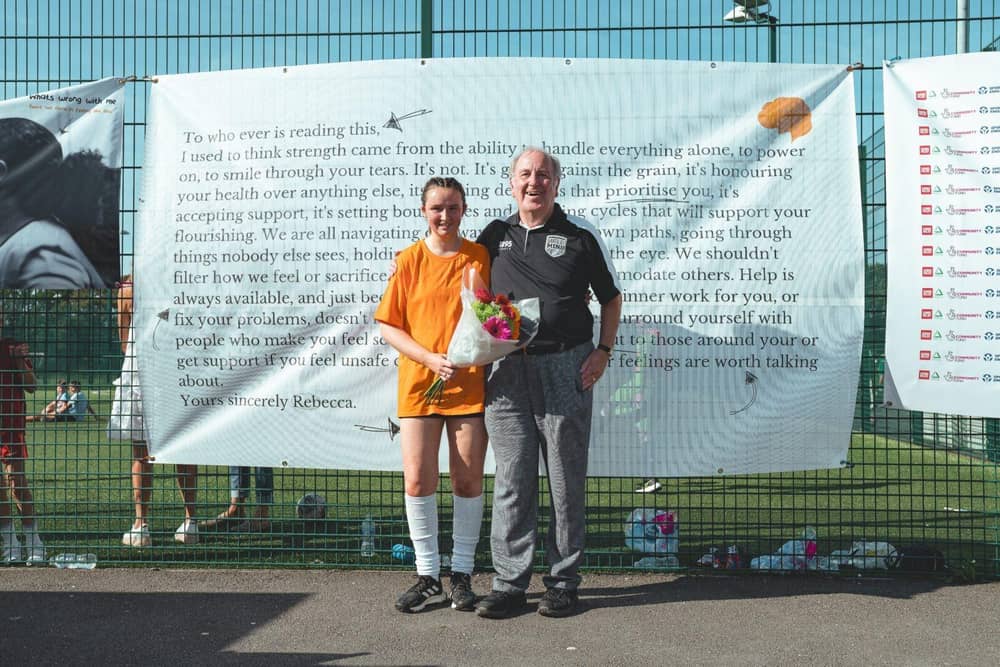 Organiser Rebecca Worthington and Malcolm Rae OBE FRCN
