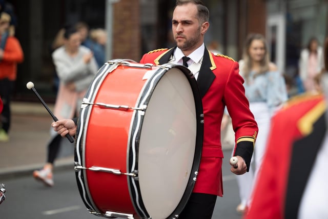 This drummer was an essential ingredient of the music which accompanied the procession