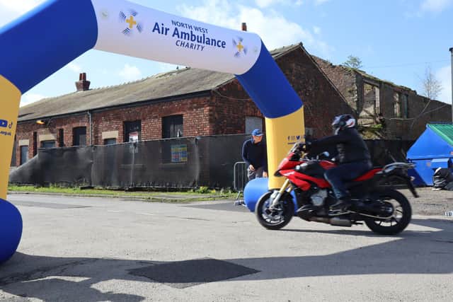 Bikers taking on the charity's Base 2 Base Ride Out in 2024.