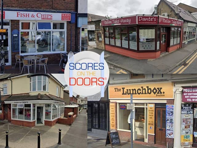 The cleanest takeaways, sandwich and chip shops in Wyre have been revealed