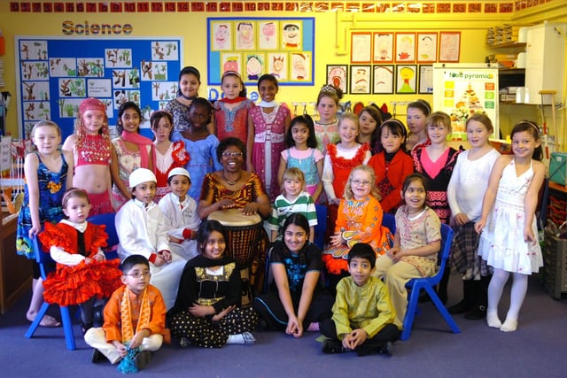 Pupils at English Martyrs Catholic Primary School on their multi-cultural day