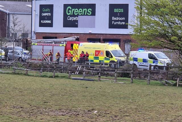 Emergency services attended the scene at the Leeds Liverpool canal, near Horton Street Wigan.