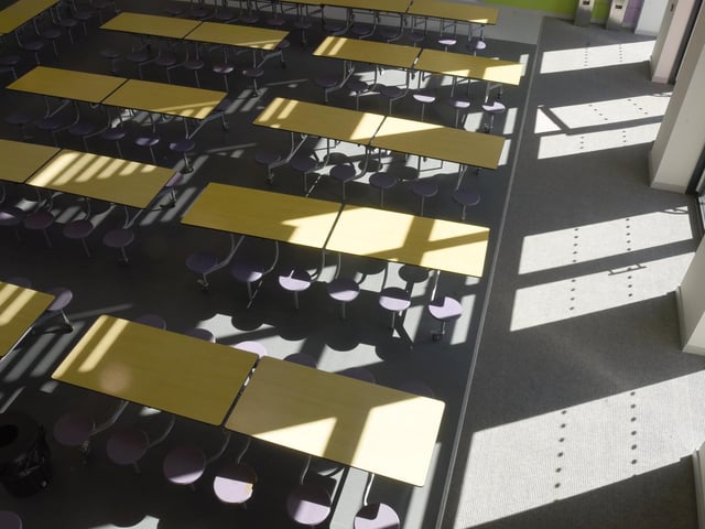 Bird eye view of the dining room