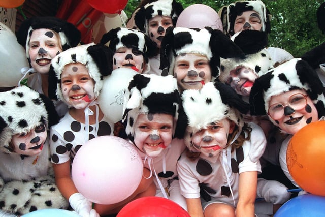 PENWORTHAM GALA. Penwortham  Brownies dress up as Dalmatians at Penwortham Gala in 1997