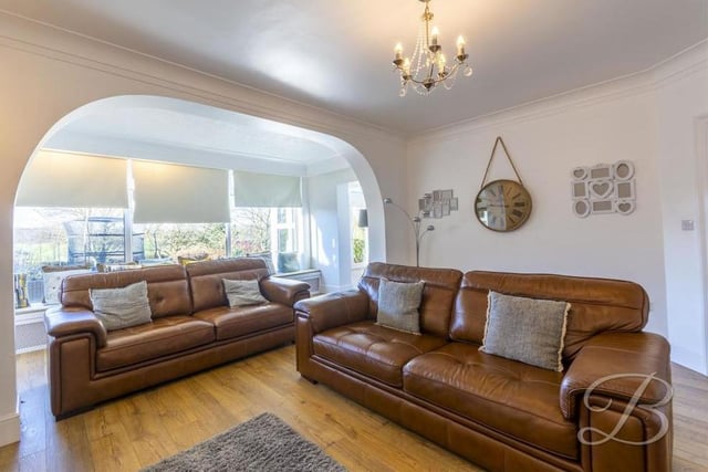 Once you have passed your way through the welcoming reception hallway, which has a superb sense of space, you will find your way to this fabulous living room. It is light and airy, with large windows looking on to the garden.