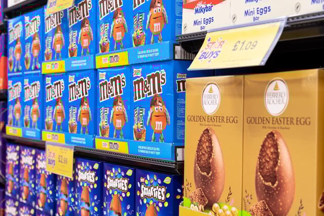 A range of Easter eggs are on offer ready for April 9.
