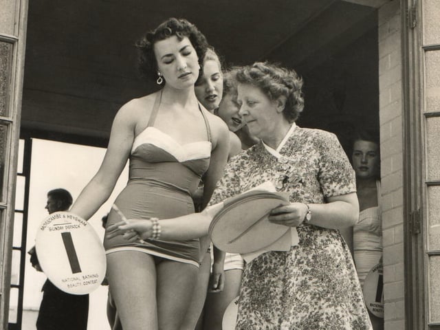 The real 'Miss Great Britain'. Miss Dorothy Fisher from Morecambe publicity department ran the competition from its inception until her retirement in 1973.