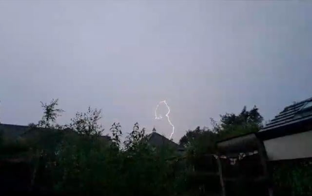 Lightning captured in Grimsargh