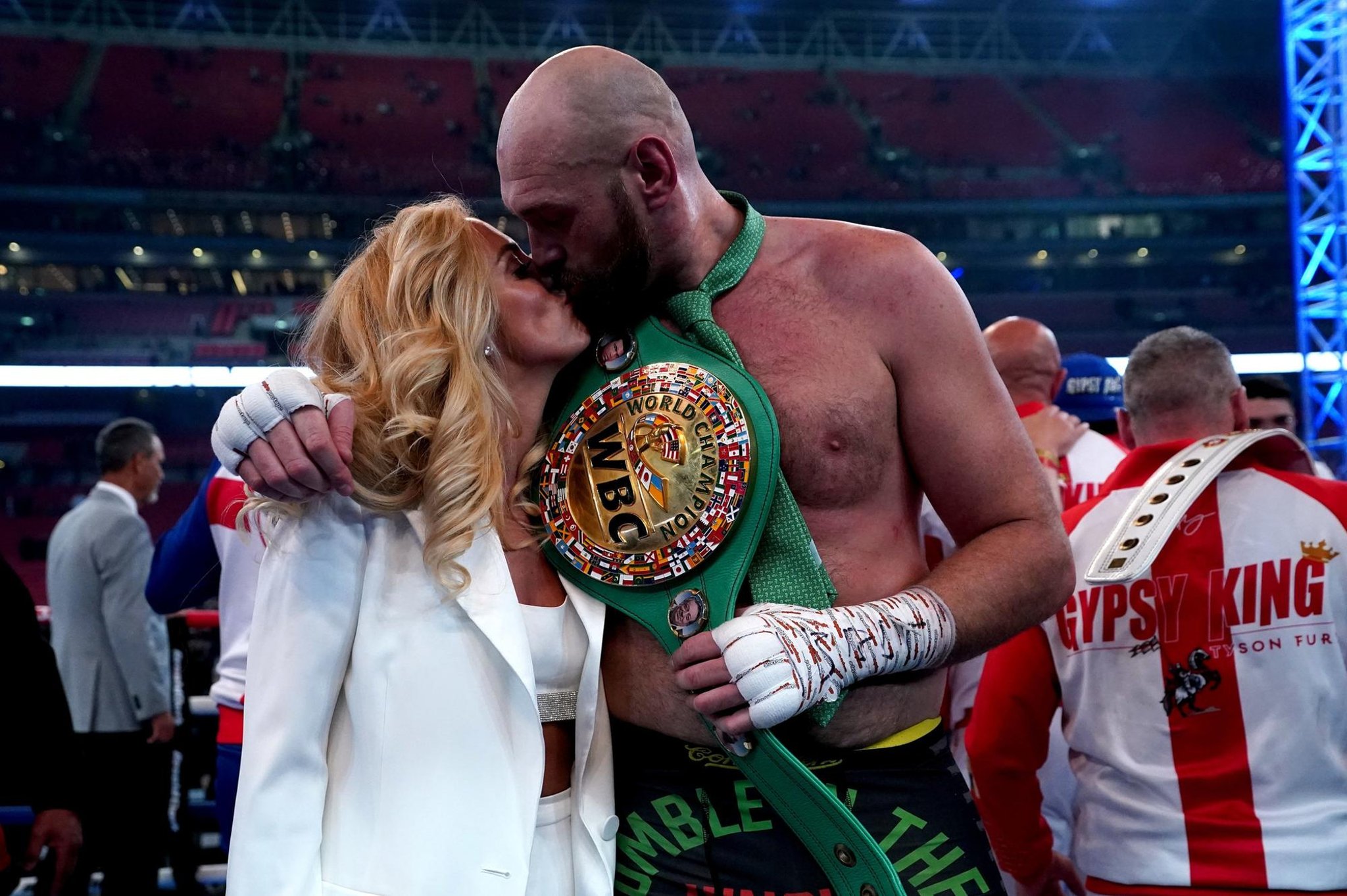 Paris Fury hopes husband Tyson retires after stunning Wembley knockout of Dillian Whyte