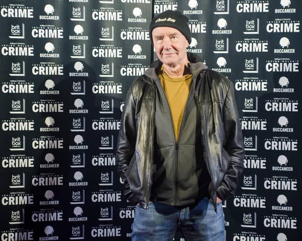 Irvine Welsh attends the premiere of "Crime" at Glasgow Film Theatre in November 2021. (Photo by Euan Cherry/Getty Images)
