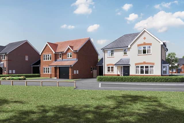 Saxon Fields is a modern collection of two, three and four bedroom homes available on the northern fringe of Chorley in Lancashire. Photo: Laurus Homes’