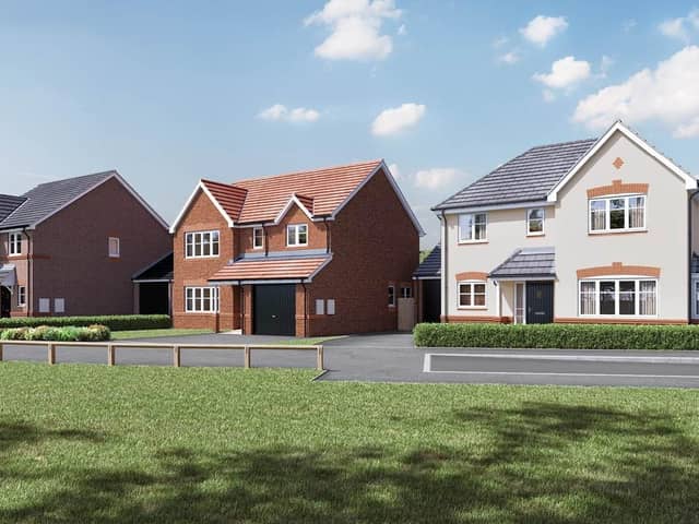 Saxon Fields is a modern collection of two, three and four bedroom homes available  on the northern fringe of Chorley in Lancashire. Photo: Laurus Homes’