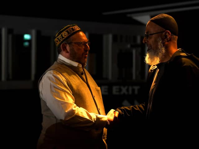 Preston Faith Covenant members Jeremy Dable (left), representing the Jewish community, and Muslim community representative Mukhtar Master at an event designed to bring all parts of Preston together