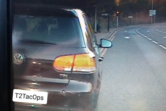 The image shared by Preston Police of the stopped vehicle