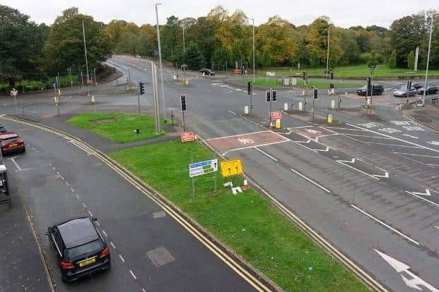 The same view of the junction as it is today (Image: Lancashire County Council).