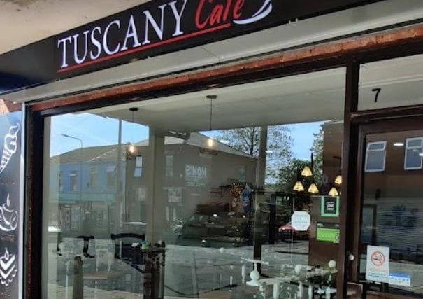 Tuscany Cafe in Plungington Road has a rating of 5 out of 5 from 20 Google reviews
