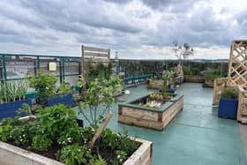 Funding has been given to improve a landscaped rooftop garden in Warrington