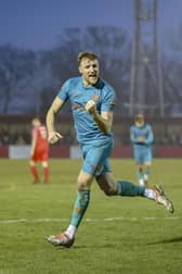 Jack Sampson celebrates his winner