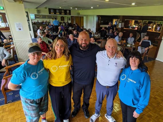 Organisers and competitors of the Annual Golf Day for Rainbow Hub